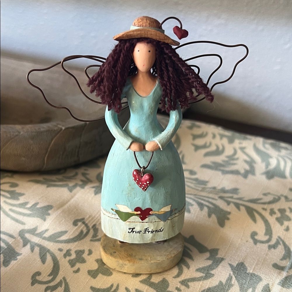 Russ Berrie & Co Country Gatherings "True Friends" Angel #21439 Figurine